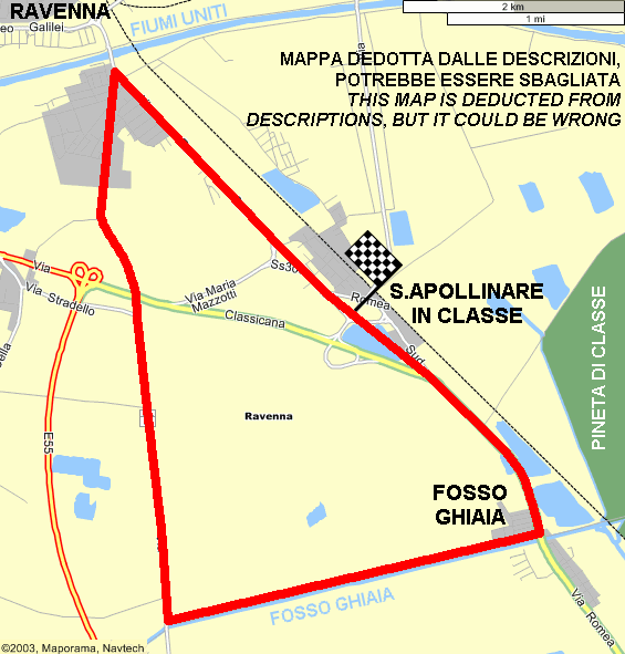 Circuito del Savio 1924÷1927 (map could be approximated or wrong)